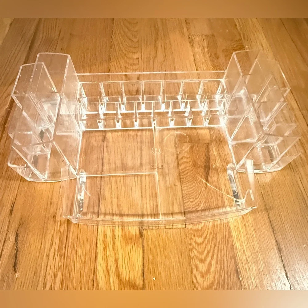 Pre-owned Bino Compartment Acrylic Cosmetic Makeup Organizer Tray Storage